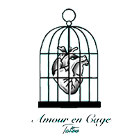 Amour en Cage Tattoo